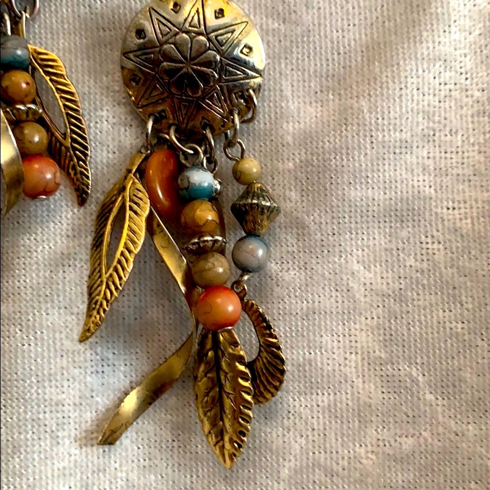 Vintage Dream Catcher Pierced Earrings - Picture 2 of 4